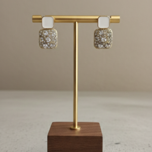 white earrings anti tarnish for women & girls | elegant daily & festive wear